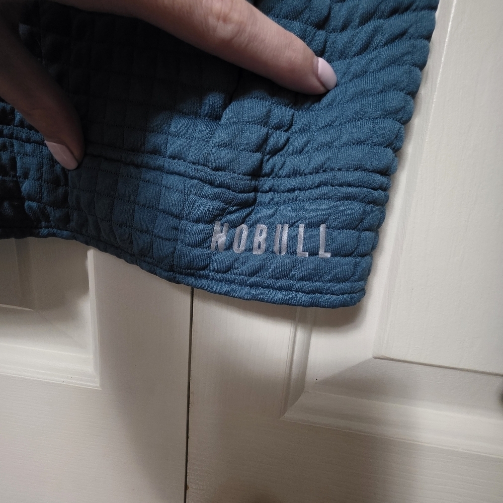 Nobull Quilted Zip Up Jacket Womens Size XS Blue - Picture 3 of 8